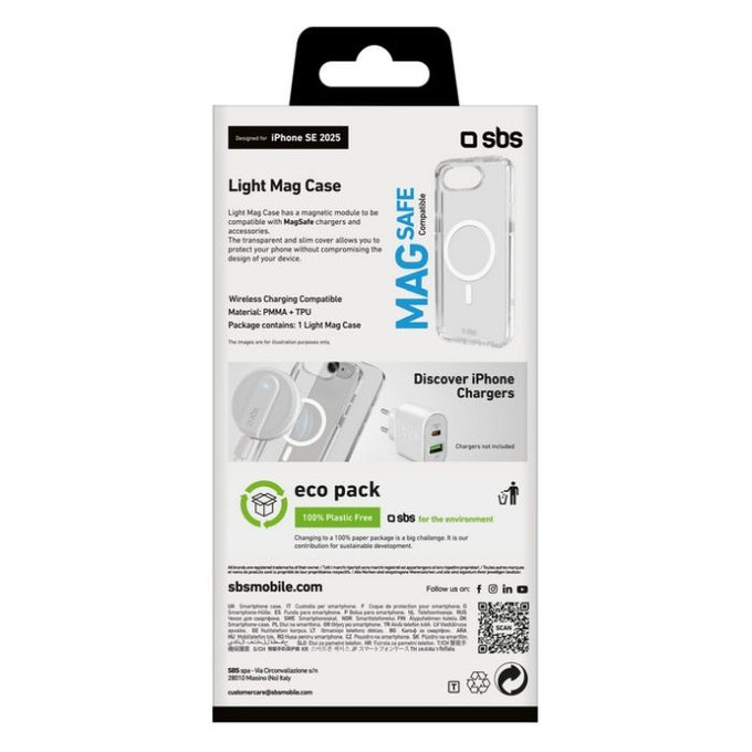 SBS - Tok Light Mag - iPhone 16e, transparent