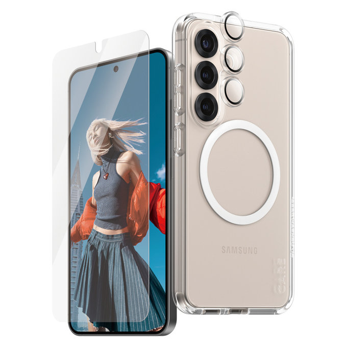 Bundle 3 az 1-ben Samsung Galaxy S25 készülékhez, PanzerGlass