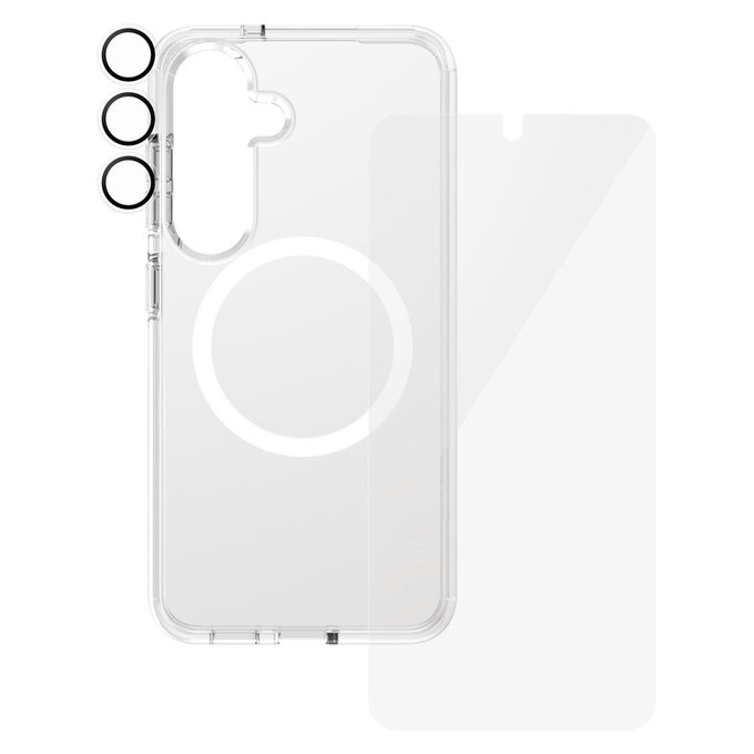 Bundle 3 az 1-ben Samsung Galaxy S25 készülékhez, PanzerGlass