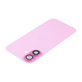 Apple iPhone 16 Plus - Hátsó üveg + Kamera lencse + Fémlemez + Magsafe mágnes (Pink)