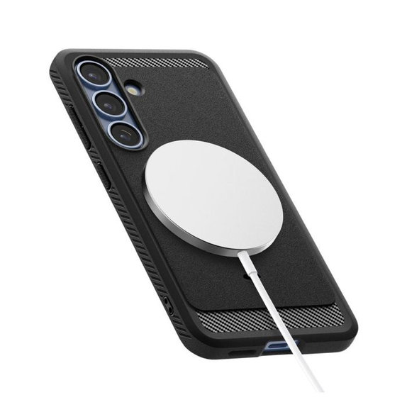 Spigen - Tok Rugged Armor MagSafe-el - Samsung Galaxy S25, Matte Black