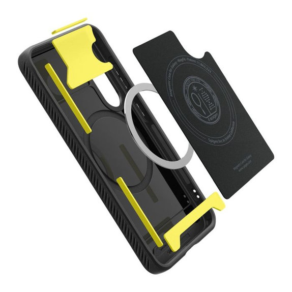 Spigen - Tok Rugged Armor MagSafe-el - Samsung Galaxy S25, Matte Black