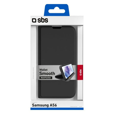 SBS - Tok Book Wallet Smooth - Samsung Galaxy A56, fekete