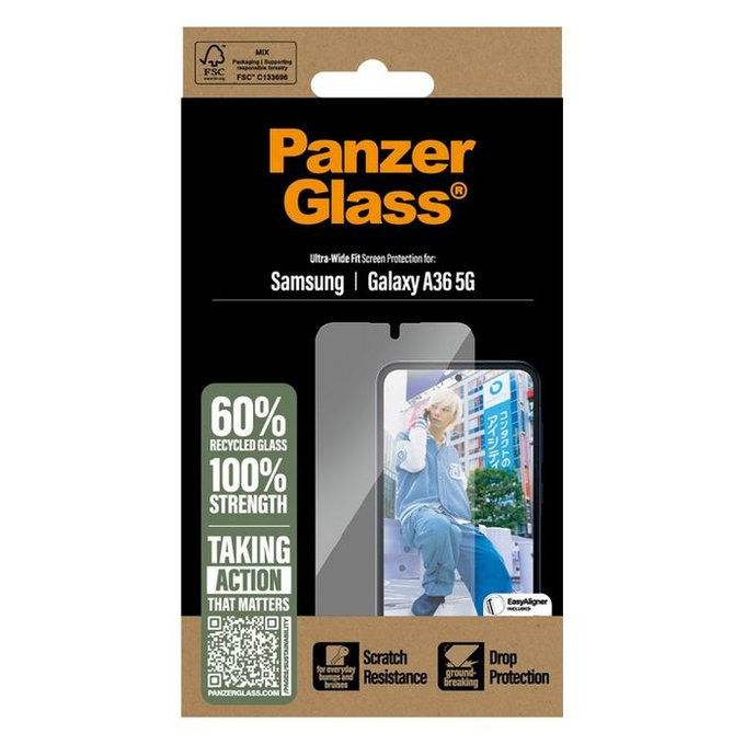 PanzerGlass - Edzett üveg UWF - Samsung Galaxy A36 5G, átlátszó