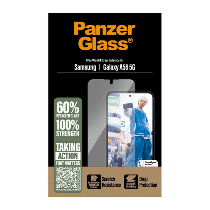 UWF edzett üveg Samsung A56 5G készülékhez, Átlátszó, PanzerGlass