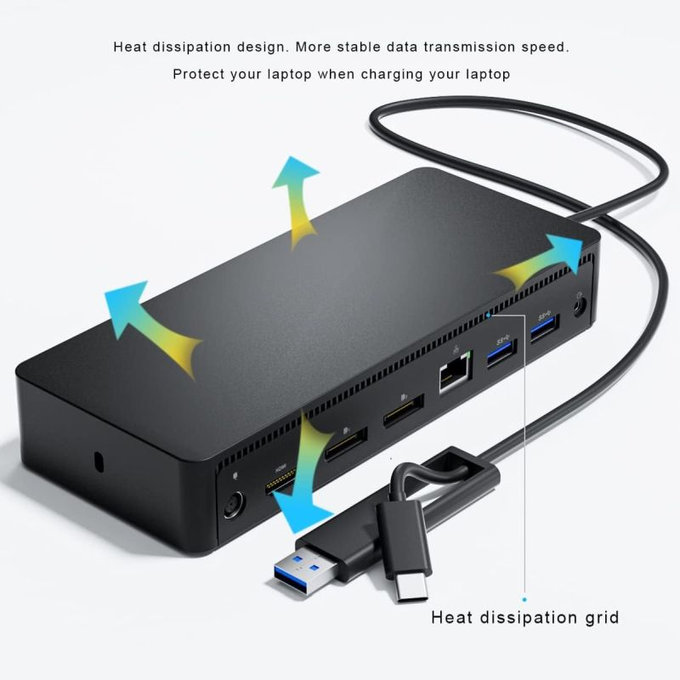 Dell D6000 - Dokkoló állomás (USB-C) + 130W Adapter Felújított