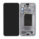 Samsung Galaxy S25 Plus - LCD Kijelző + Érintőüveg + Keret (Silver Shadow) - GH82-36368A Genuine Service Pack