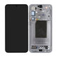 Samsung Galaxy S25 Plus - LCD Kijelző + Érintőüveg + Keret (Silver Shadow) - GH82-36368A Genuine Service Pack