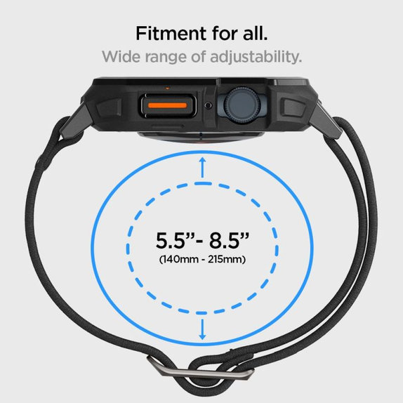 Spigen - Szíj Lite Fit "Pro" Apple Watch (44, 45mm), Matte Black