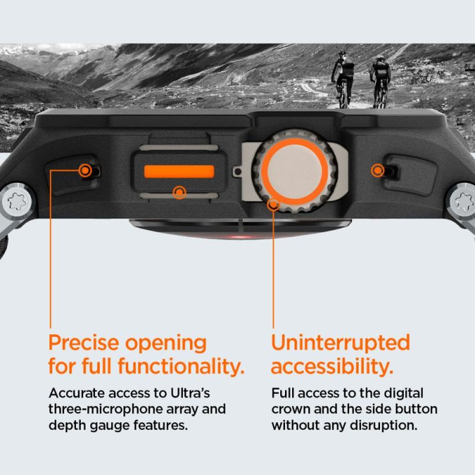 Spigen - Szíj Lite Fit "Pro" Apple Watch Ultra (49mm), Matte Black