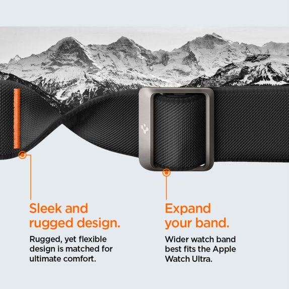 Spigen - Szíj Lite Fit "Pro" Apple Watch Ultra (49mm), Matte Black