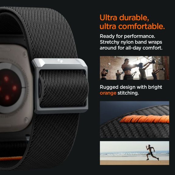 Spigen - Szíj Lite Fit "Pro" Apple Watch Ultra (49mm), Matte Black
