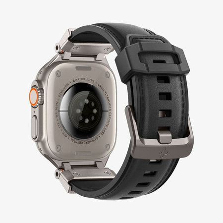 Spigen - Szíj Durapro Armor PU Apple Watch (42, 44, 45, 49mm), fekete