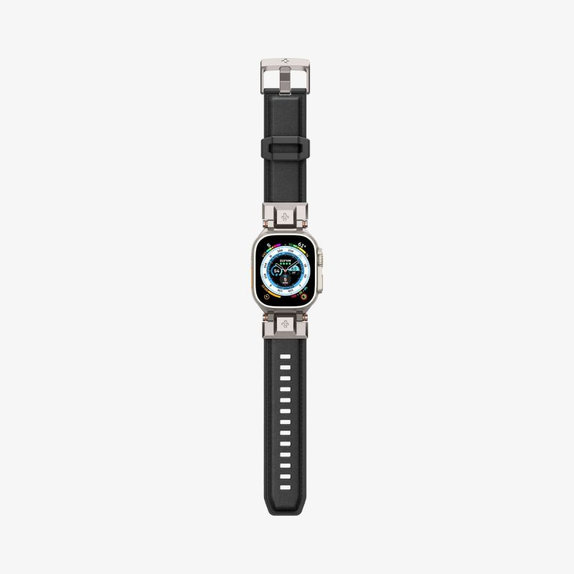 Spigen - Szíj Durapro Armor PU Apple Watch (42, 44, 45, 49mm), fekete