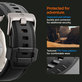 Spigen - Szíj Durapro Armor PU Apple Watch (42, 44, 45, 49mm), fekete