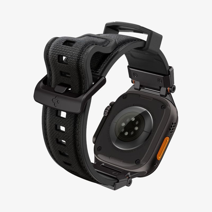 Spigen - Szíj Durapro Armor Apple Watch (42, 44, 45, 49mm), Black Edition