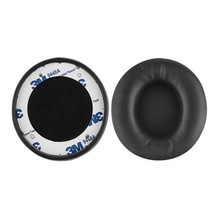 Csere fülpárnák Beats Solo Pro, Wireless fejhallgatóhoz, Memóriahab + PU bőr, Fekete, 1 pár