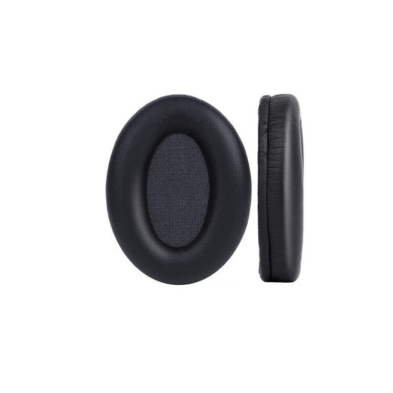 Csere fülpárnák Sony WH-1000XM3 fejhallgatóhoz, Memóriahab + PU bőr, Fekete, 1 pár