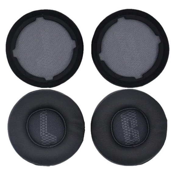 Csere fülpárnák JBL Live 400BT, 460NC fejhallgatóhoz, Memóriahab + PU bőr, Fekete, 1 pár