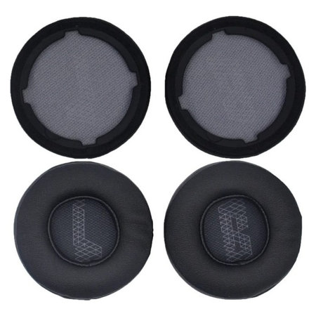 Csere fülpárnák JBL Live 400BT, 460NC fejhallgatóhoz, Memóriahab + PU bőr, Fekete, 1 pár