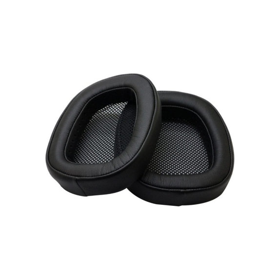 Csere fülpárnák Logitech G433 fejhallgatóhoz, Memóriahab + PU bőr, Fekete, 1 pár