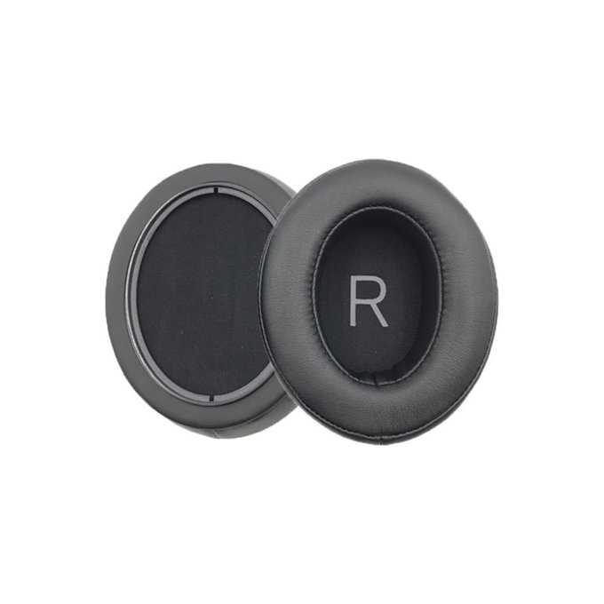 Csere fülpárnák Sennheiser Momentum 3.0 fejhallgatóhoz, Memóriahab + PU bőr, Fekete, 1 pár