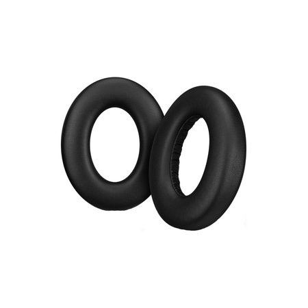 Csere fülpárnák Sennheiser Momentum 4.0 fejhallgatóhoz, Memóriahab + PU bőr, Fekete, 1 pár