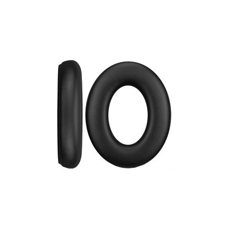 Csere fülpárnák Sennheiser Momentum 4.0 fejhallgatóhoz, Memóriahab + PU bőr, Fekete, 1 pár