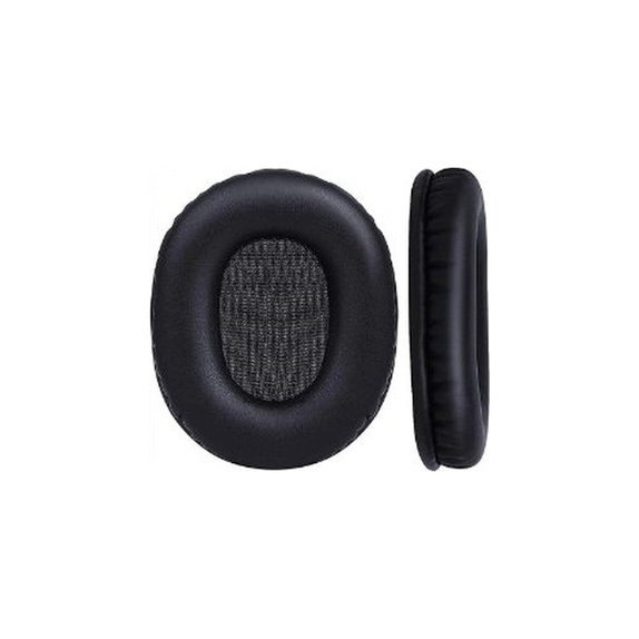 Csere fülpárnák Audio-Technica ATH-M50X fejhallgatóhoz, PU bőr, Fekete, 1 pár