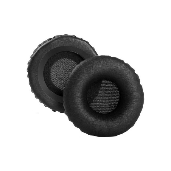 Csere fülpárnák Philips SHB3060fejhallgatóhoz, Memóriahab + PU bőr, Fekete, 1 pár