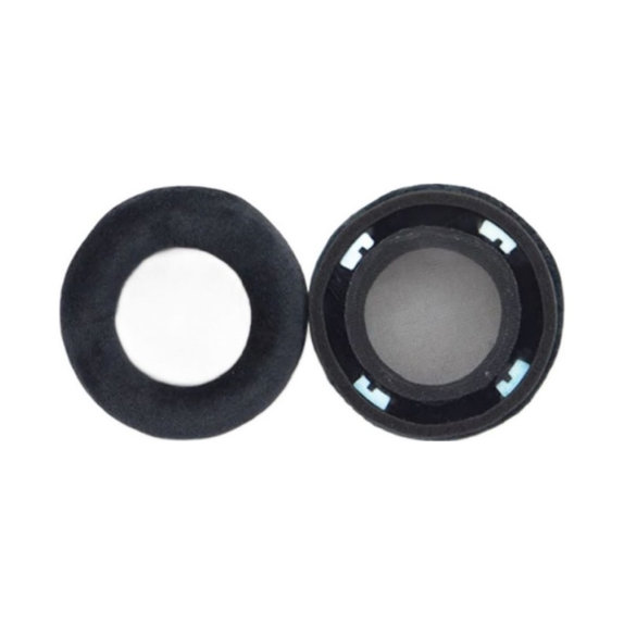 Csere fülpárnák AKG K702 fejhallgatóhoz, Memóriahab + Velúr, Fekete, 1 pár