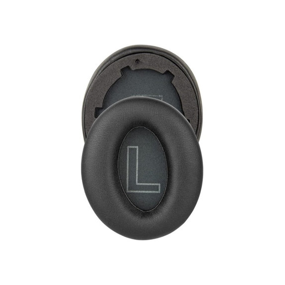 Csere fülpárnák Anker Soundcore Life Q20 fejhallgatóhoz, Memóriahab + PU bőr, Fekete, 1 pár