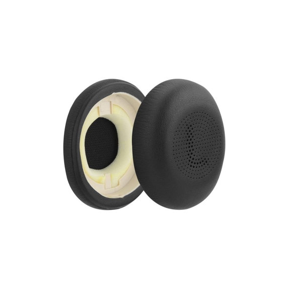 Csere fülpárnák Jabra Evolve2 65UC, Elite 45H fejhallgatóhoz, Memóriahab + PU bőr, Fekete, 1 pár