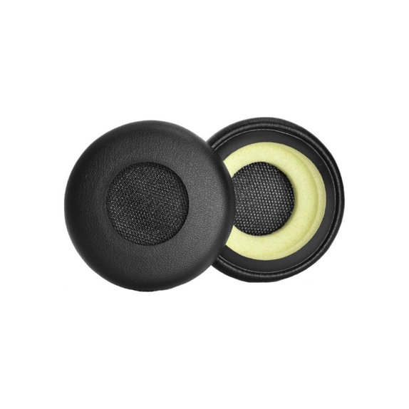 Csere fülpárnák Jabra Evolve 20, 30, 40 fejhallgatóhoz, PU bőr, Fekete, 1 pár