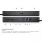 Dell WD19 K20A001 - Dokkoló állomás (USB-C) + 130W Adapter Felújított