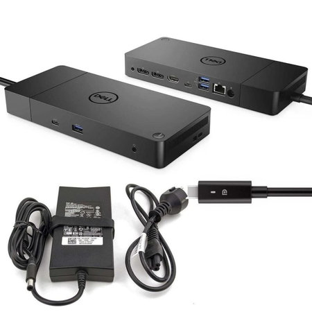 Dell WD19 K20A001 - Dokkoló állomás (USB-C) + 130W Adapter Felújított