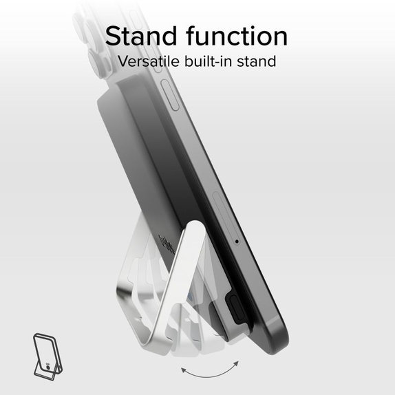 SBS - PowerBank 5000mAh, 20W, Power Delivery, Mag Stand, fekete