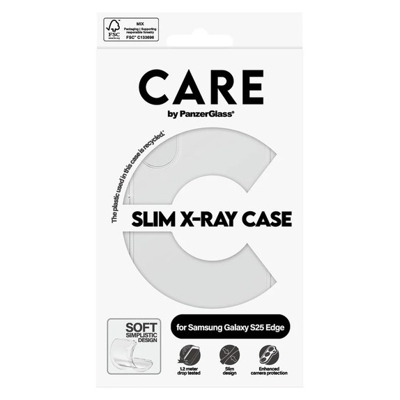 Tok X-Ray Samsung Galaxy S25 Edge készülékhez, Átlátszó, PanzerGlass