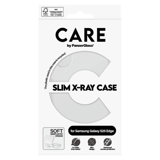 Tok X-Ray Samsung Galaxy S25 Edge készülékhez, Átlátszó, PanzerGlass