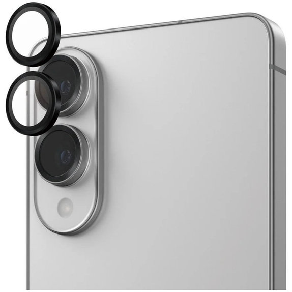Hoops Kameralencse-védő Samsung S25 Edge készülékhez, Fekete, PanzerGlass