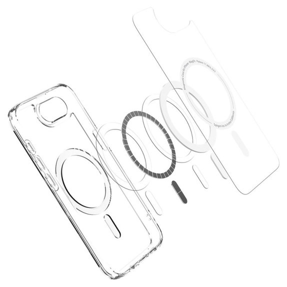 Spigen - Tok Ultra Hybrid MagSafe iPhone 16e, fehér