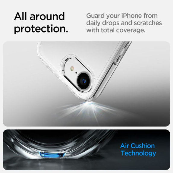 Spigen - Tok Ultra Hybrid iPhone 16e, Crystal Clear