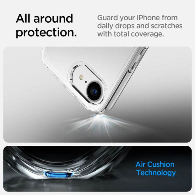 Spigen - Tok Ultra Hybrid iPhone 16e, Crystal Clear