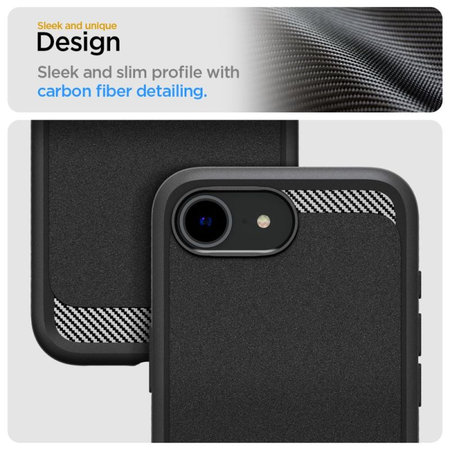 Spigen - Tok Rugged Armor MagSafe iPhone 16e, Matte Black