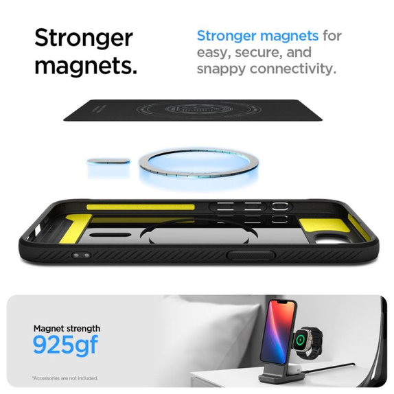Spigen - Tok Rugged Armor MagSafe iPhone 16e, Matte Black