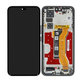Honor 400 Pro - LCD Kijelző + Érintőüveg + Keret (Midnight Black) - 0235APFA Genuine Service Pack