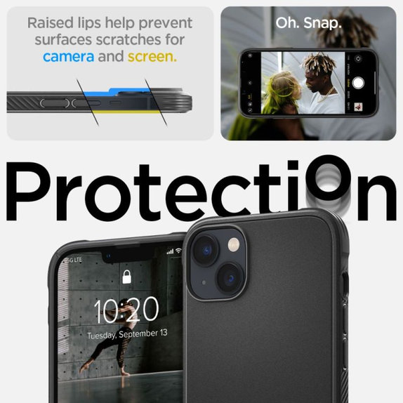 Spigen - Tok Rugged Armor MagSafe iPhone 14, Matte Black