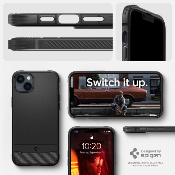 Spigen - Tok Rugged Armor MagSafe iPhone 14, Matte Black
