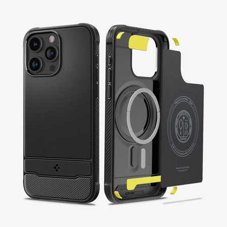 Spigen - Tok Rugged Armor MagSafe iPhone 15 Pro Max, Matte Black