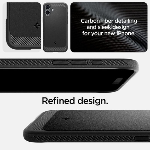 Spigen - Tok Rugged Armor MagSafe iPhone 16, Matte Black